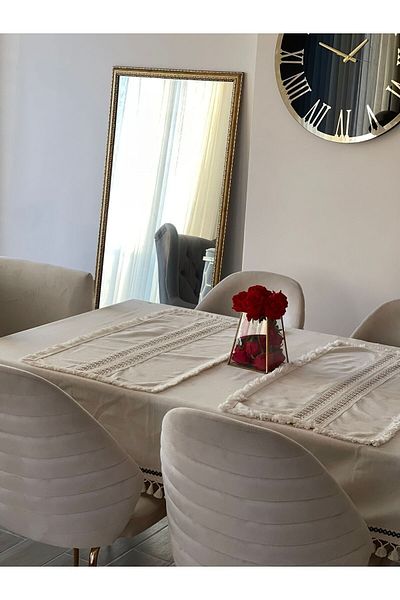 NDC HOME Raw Linen Cream 2-pack Vintage Runner (40 x 80)