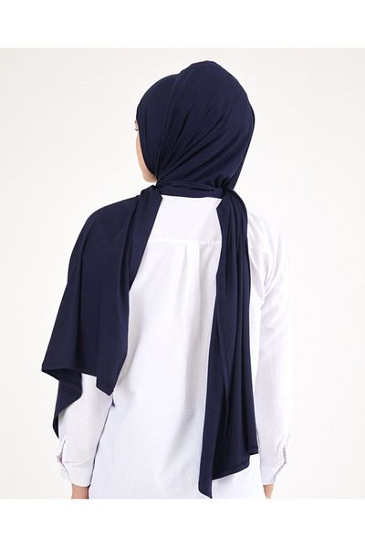 Differenza Χτενισμένο βαμβακερό σάλι Navy Blue