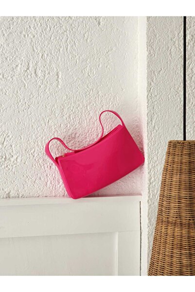 Moom Bag Фуксія Силіконова Жіноча Сумка через Плече - На застібці