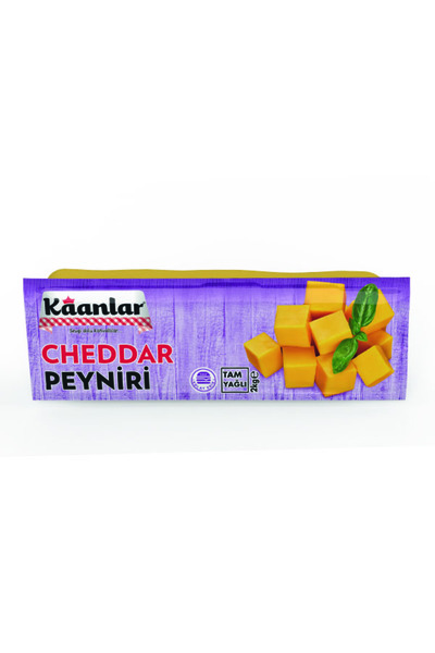 Kaanlar 2KG Cheddar Peyniri Tam Yağlı Olgunlaştırılmış Blok Cheddar Peynir