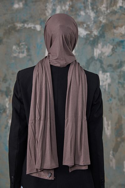Differenza Combed Cotton Shawl Dark Mink