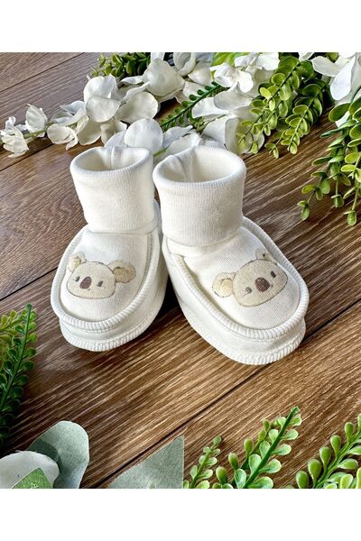 Renkli Puset Newborn Baby Booties Koala
