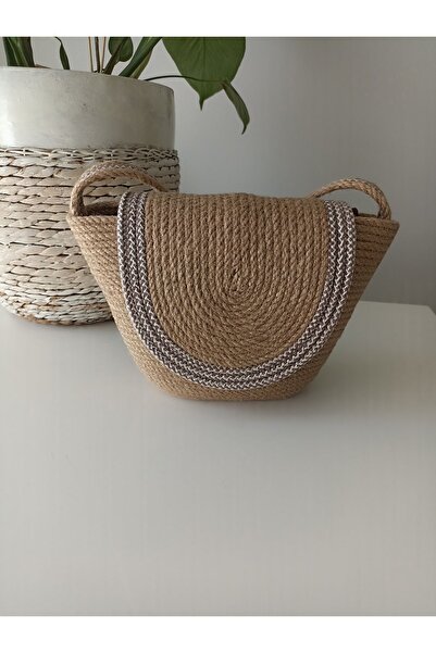 Pınar Gündoğdu Collection حقيبة كتف قطري من القش