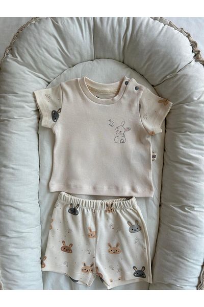 OrganikLoves Rabbit Patterned Cute Summer Set of 2