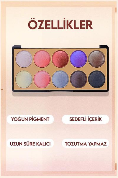 MUJGAN Fashion 10 Color Headlight Palette - No 2 Model