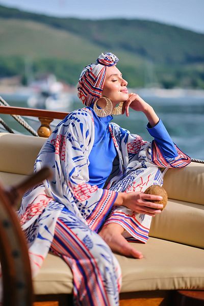 ALFASA Μαγιό Hijab με σχέδια Yakamoz