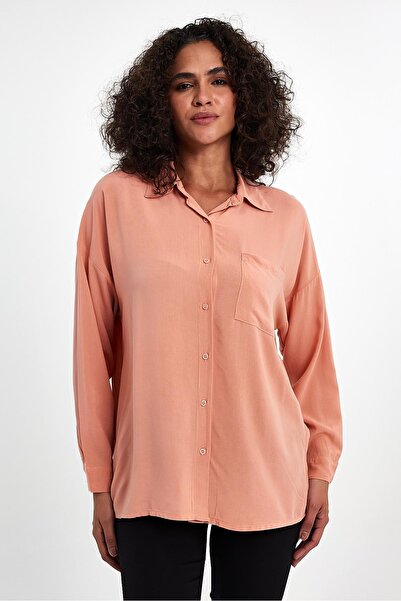 yakamor Oversize Γυναικείο Πουκάμισο Ποπλίνα