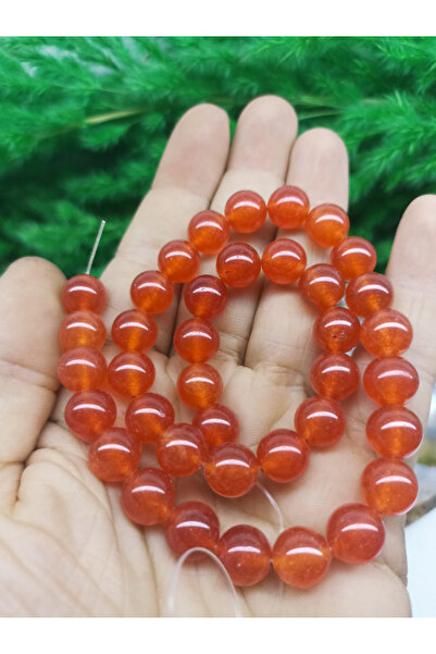 DOĞAL TAŞ CENNETİ Сертифицирана нишка от естествен камък ахат (карнеол), дълж...