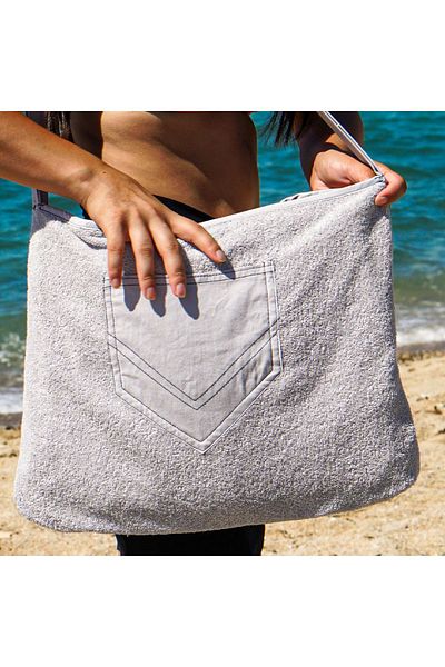 MEYN COLLECTİON BEACH TOWEL WITH BAG AND PILLOW