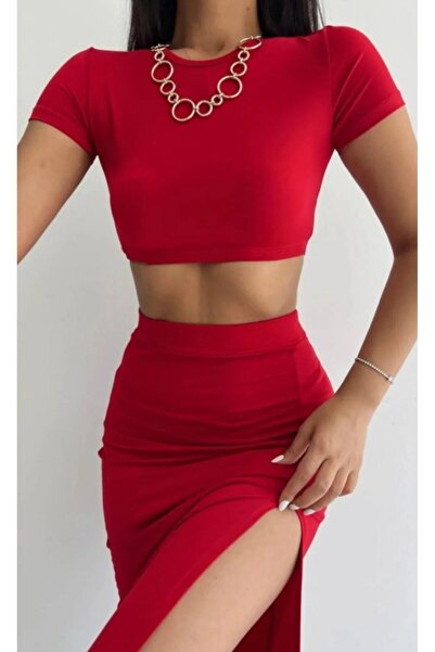 Lion Collection Crop slit skirt set of 2