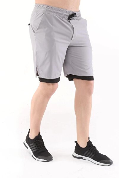 GENIUS STORE Erkek Spor Şort Running Hızlı Kuruma Micropoly Antrenman Halısaha Fitness Kısa Taytlı Sporcu Şort
