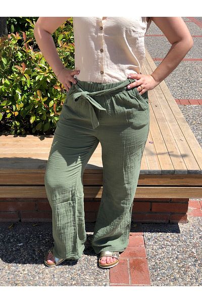 BAKTAGÖR Muslin Fabric Trousers