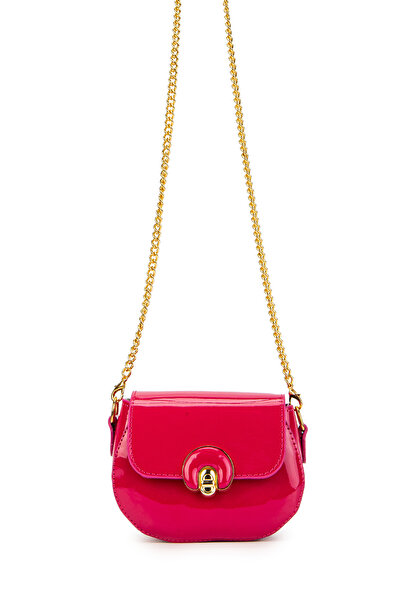 minebag Fuchsia Mini Popy Women's Crossbody Bag - Chain Strap