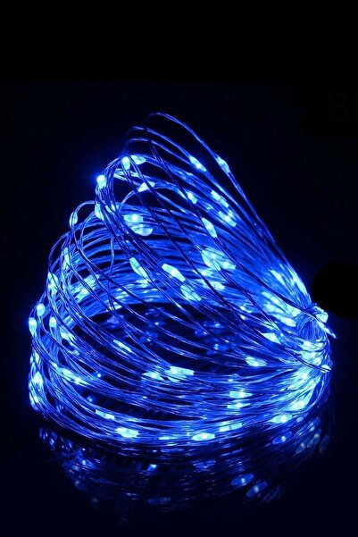 ALSHOP 3 Modlu Yeni Nesil 5 Metre 50 Ledli Mavi Peri Led Işık