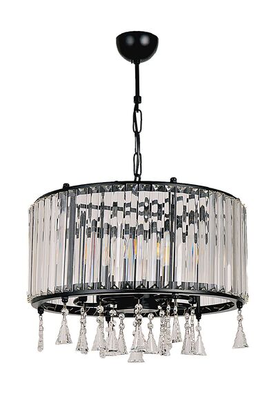 Avize çarşısı Roni Siyah Renkli, Kristal Taşlı, Sarkıt Avize, Bs.7433-54-45