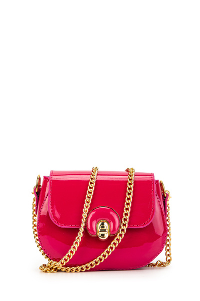 minebag Fuchsia Mini Popy Women's Crossbody Bag - Chain Strap