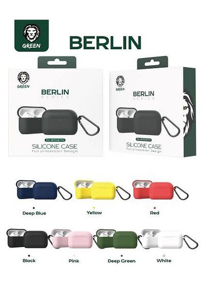Green Lion Green Lion Berlin Series Silicone Case For Airpods 3 - Black