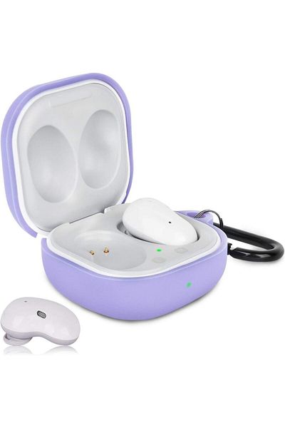 UnDePlus Samsung Galaxy Buds FE / Buds 2 Pro / Buds 2 / Buds Pro / Buds Live - حافظة من السيليكون المخملي