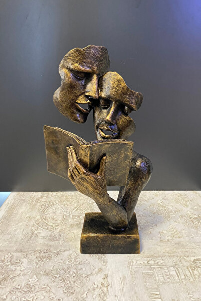 Tasarloxi Kitap Okuyan Çift Mask