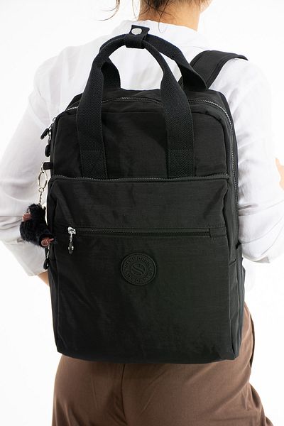 EFTREND Sanmorris Unisex Crinkle Fabric - Αδιάβροχο, Σχολείο Laptop με πολλά διαμερίσματα και σακίδιο πλάτης