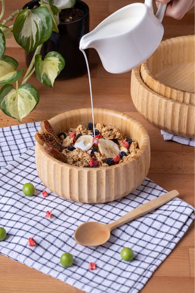 FH finehome 15Cm Fua Bamboo Bowl