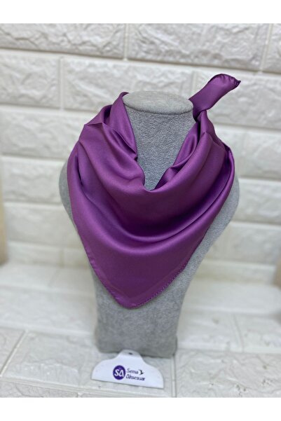 sema aksesuar وشاح حريري رايون أنيق - بحواف