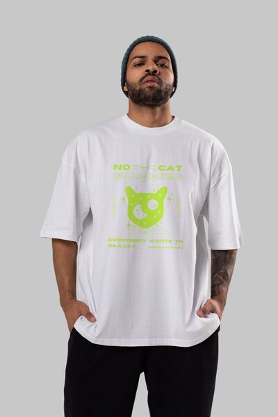 Ankhises تي شيرت أبيض كبير الحجم برقبة دائرية للرجال والنساء - مطبوع عليه نص ...