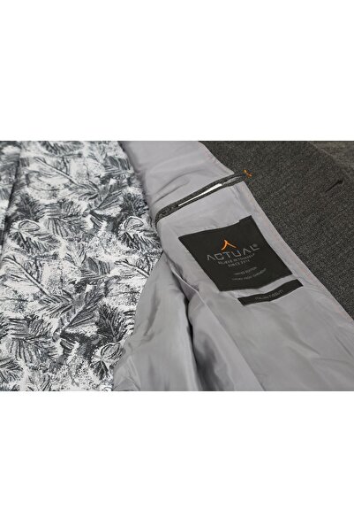 ACTUAL Slim Fit Blazer Single Jacket 7147-7 Black