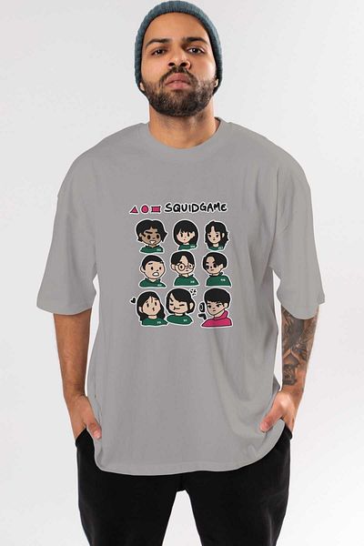 Ankhises Squid Game (3) - Tricou pentru bărbați, pentru femei, din bumbac, cu gât supradimensionat