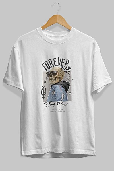 Ankhises Medvedić zauvek cool - Muškarci Žene okrugla kragna Beli Oversize kr...