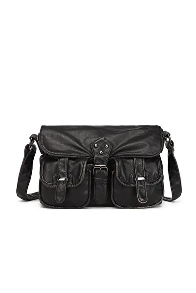 BARCELONA 21K Yıkama Deri Postacı Askılı Kadın Çantası 21-K Barcelona 1879