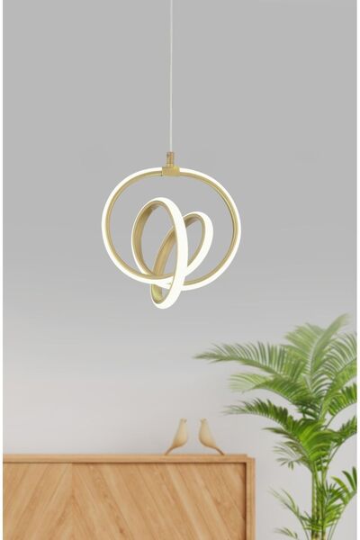 Sanctum Avize Trend Eskitme Modern Sarkıt Led Avize Beyaz Işık Salon Mutfak Oda Hol Ledli Avize