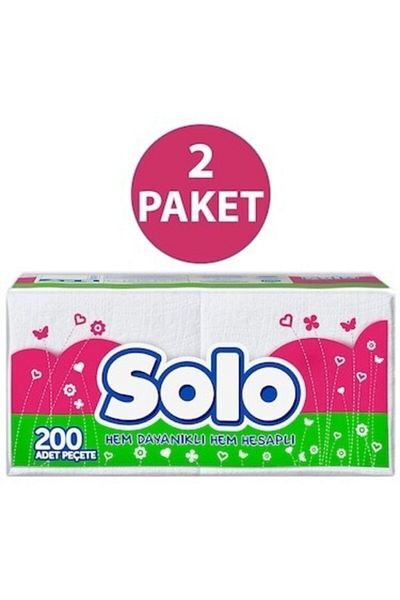 Solo Napkin 200 * 2 Packs