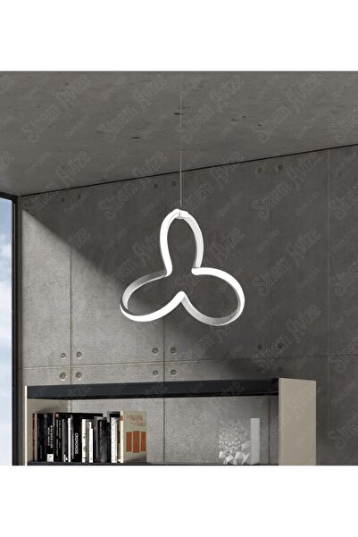 Sanctum Avize Venta Beyaz Modern Ultra Beyaz Ledli Sarkık Tarz Ledli Avize