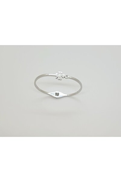 ozgurca aksesuar Yonca çelik kelepçe bileklik