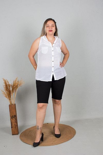 Truva XXL Hooded Cotton Authentic Shirt - Plus Size