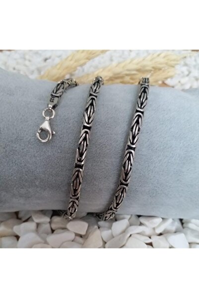 htc gümüş sepeti Kral Yuvarlak Gümüş Kolye 4.5mm