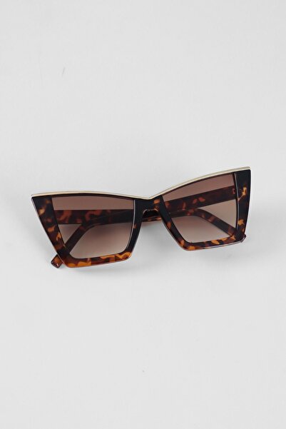 Kapin Brendon Cateye Kemik Çerçeve Güneş Gözlüğü - Leopar