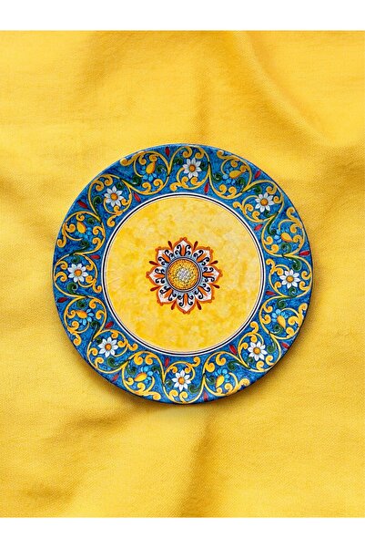 unique florya Dekoratif Duvar Tabağı Mutfak Bahçe Balkon Süsü Desenli Çiçekli...