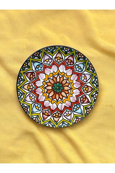 unique florya Dekoratif Duvar Tabağı Mutfak Bahçe Balkon Süsü Desenli Çiçekli...