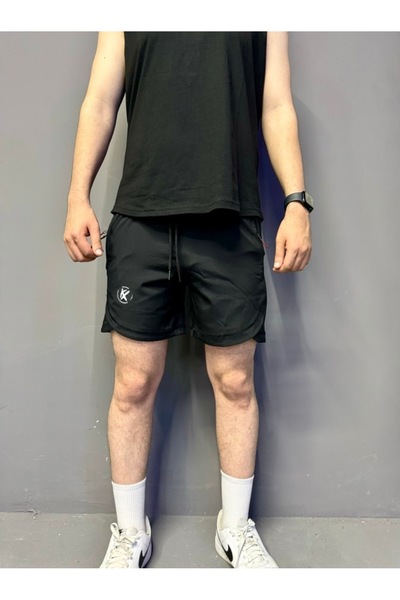 KXSPOR KX SPOR ŞORT / Antrenman Şort ‘SİYAH VE GRİ'