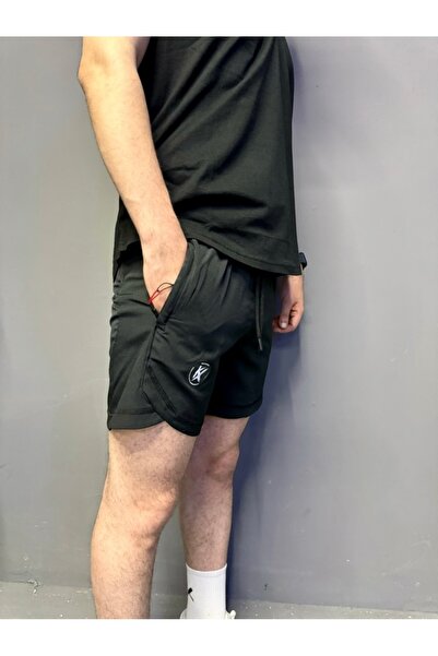 KXSPOR KX SPOR ŞORT / Antrenman Şort ‘SİYAH VE GRİ'