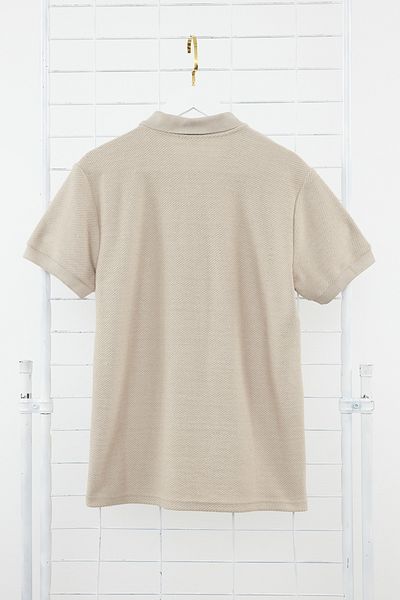 Trendyol Collection Stone Regular/Normal Cut Krátký rukáv Textured Button Polo Collar Tričko TMNSS23PO00018