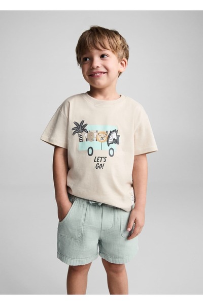 MANGO Baby T-Shirt με βαμβακερό σχέδιο