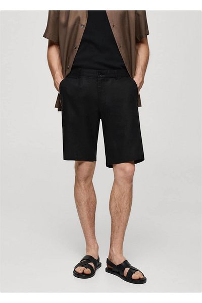MANGO Man Slim-Fit-Bermudashorts aus 100 % Leinen
