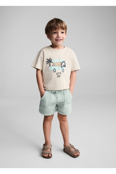 MANGO Baby T-Shirt με βαμβακερό σχέδιο