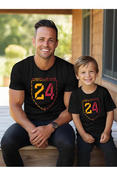 Tshirthane 24 Championship Father Son Girl (cena za jeden produkt Přidejte moje mini 2 košíky k vytvoření kombinace)