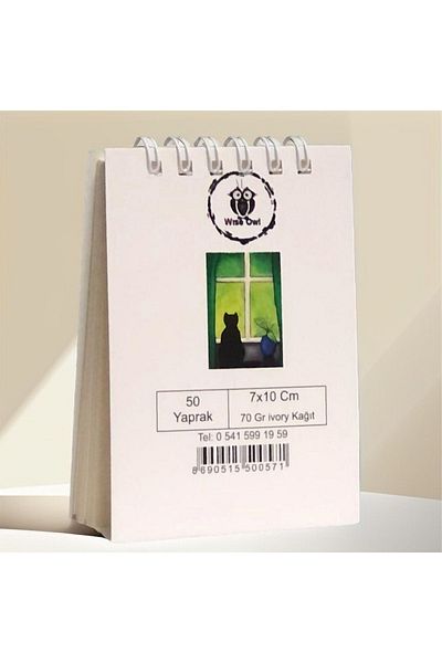 Pagos Yayınları Mini Notebook A7/50 Sheets/Carton Cover/70 grConcept Notebook
