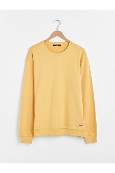 LC Waikiki سويت شيرت أصفر للرجال من مجموعة XSIDE