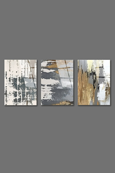 BV DEKOR 3 ΤΕΜΑΧΙΑ ΚΑΛΛΙΤΕΧΝΙΚΟΥ ΑΦΗΡΗΜΕΝΟΥ ΓΥΑΛΙΝΟΥ ΠΙΝΑΚΑ ΖΩΓΡΑΦΙΚΗΣ-ΣΕΤ 3 ...